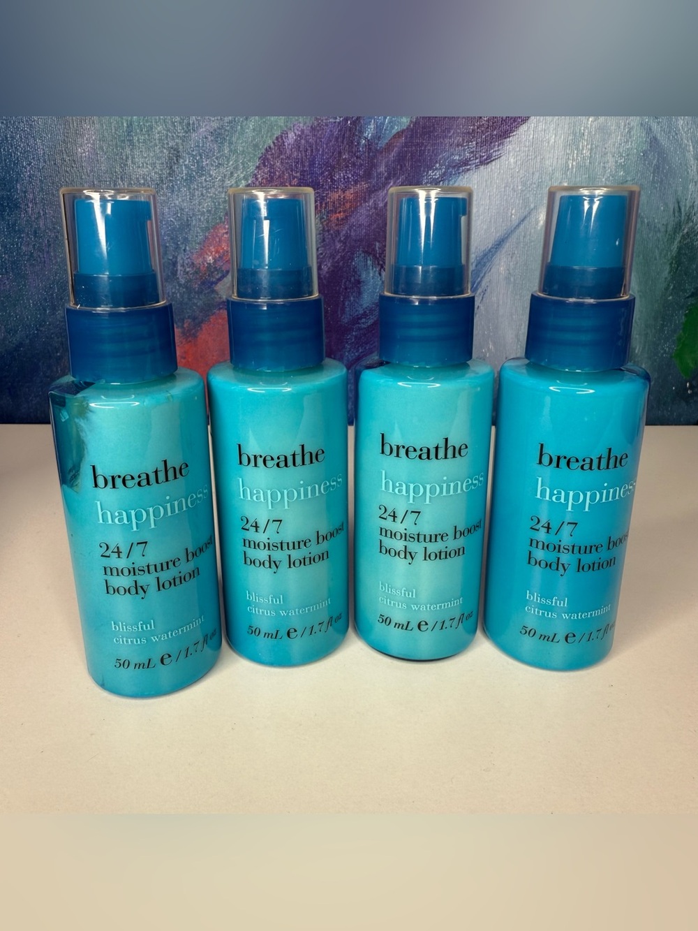 FOUR Bath & Body Works Breathe Happiness Moisture Body Lotion 50mL 1.7 fl oz